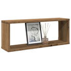 Wandschappen kubus 6 st 60x15x23 cm eiken