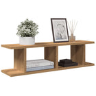 Wall shelves 2 pcs 75x18x20cm treated wood artisan oak color