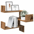 Hoekwandschap 40x40x49,5 cm bewerkt hout oud hout