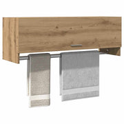 Kledingkast 100x32,5x35 cm bewerkt hout eikenkleurig
