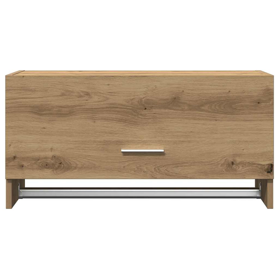 Kledingkast 70x32,5x35 cm bewerkt hout artisanaal eikenkleur