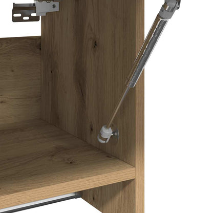 Kledingkast 70x32,5x35 cm bewerkt hout artisanaal eikenkleur