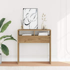 Wandtafel 78x30x80 cm bewerkt hout eikenkleur