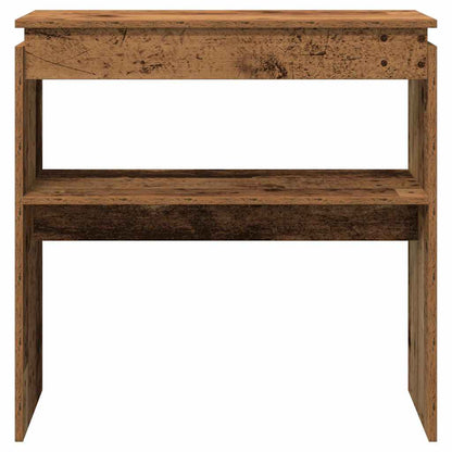 Wandtafel 80x30x80 cm bewerkt hout oud houtkleurig