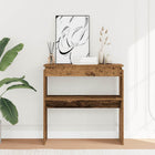 Console table 80x30x80 cm carved wood antique wood-coloured
