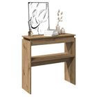 Wandtafel 102x30x80 cm bewerkt hout eikenkleur
