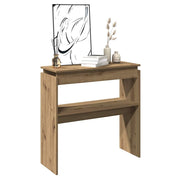 Wandtafel 102x30x80 cm bewerkt hout eikenkleur
