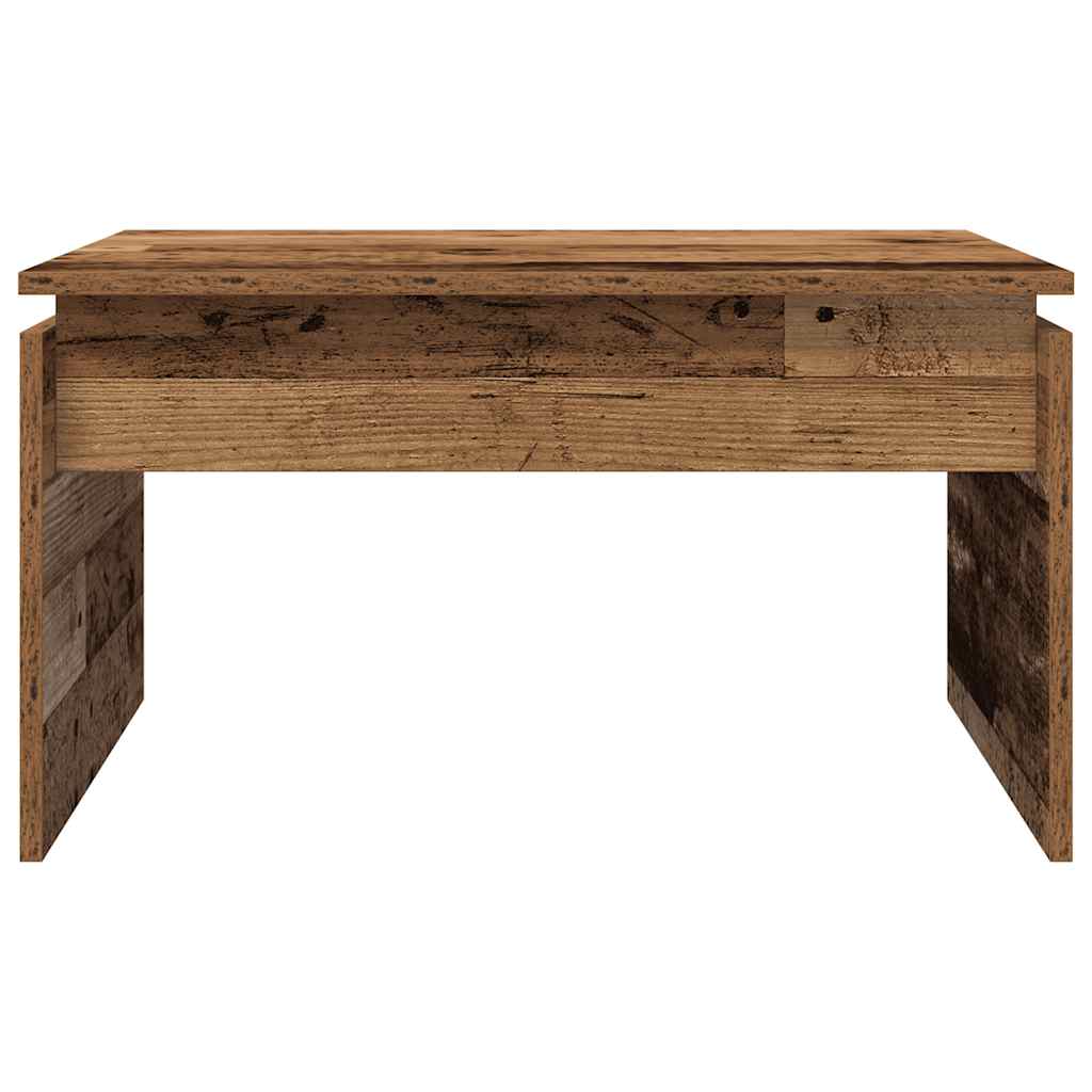 Salontafel 68x50x38 cm bewerkt hout oud houtkleurig