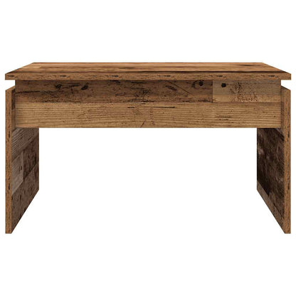 Salontafel 68x50x38 cm bewerkt hout oud houtkleurig