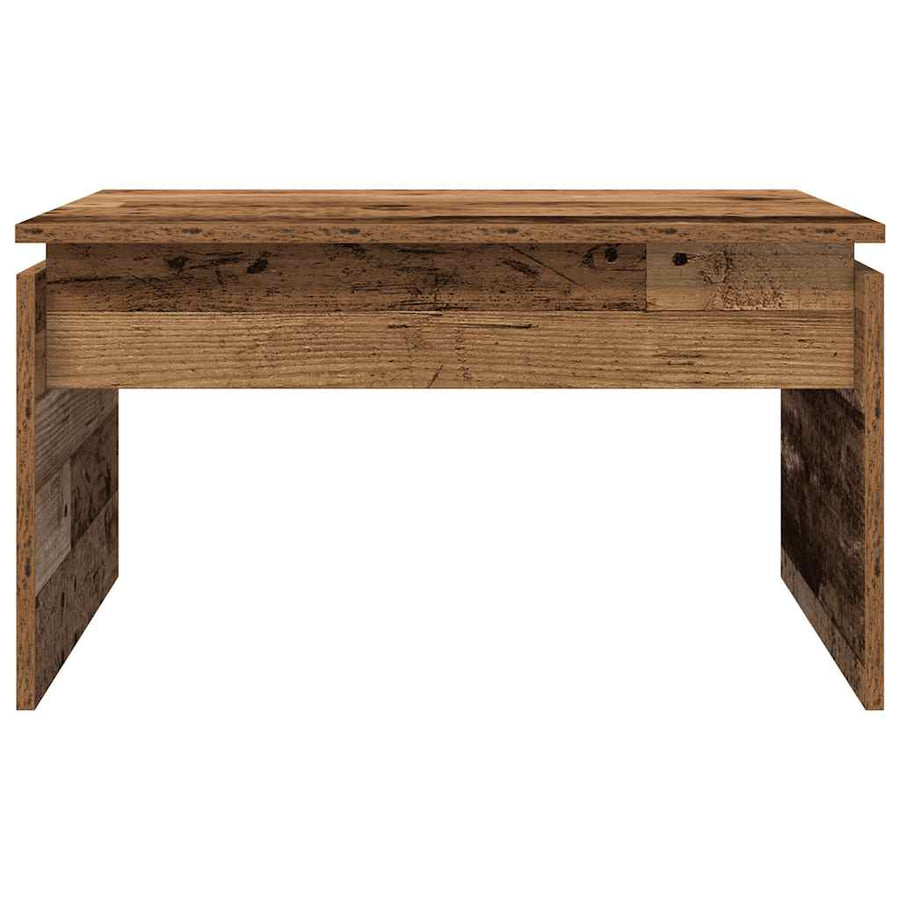 Salontafel 68x50x38 cm bewerkt hout oud houtkleurig