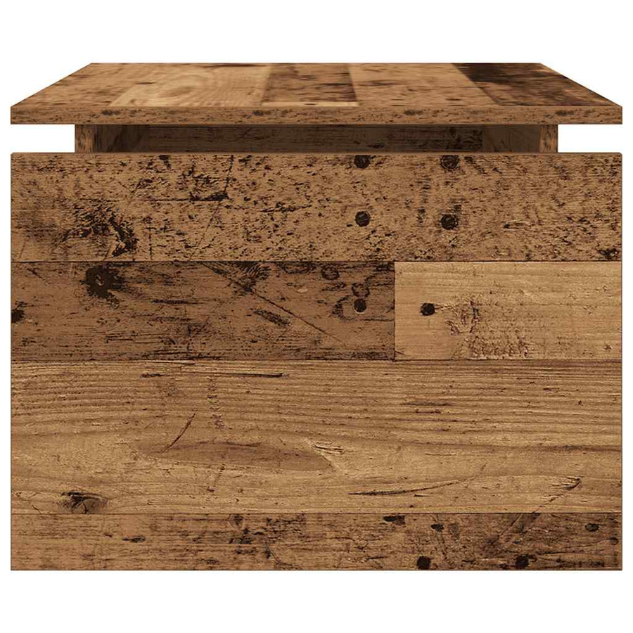 Salontafel 68x50x38 cm bewerkt hout oud houtkleurig