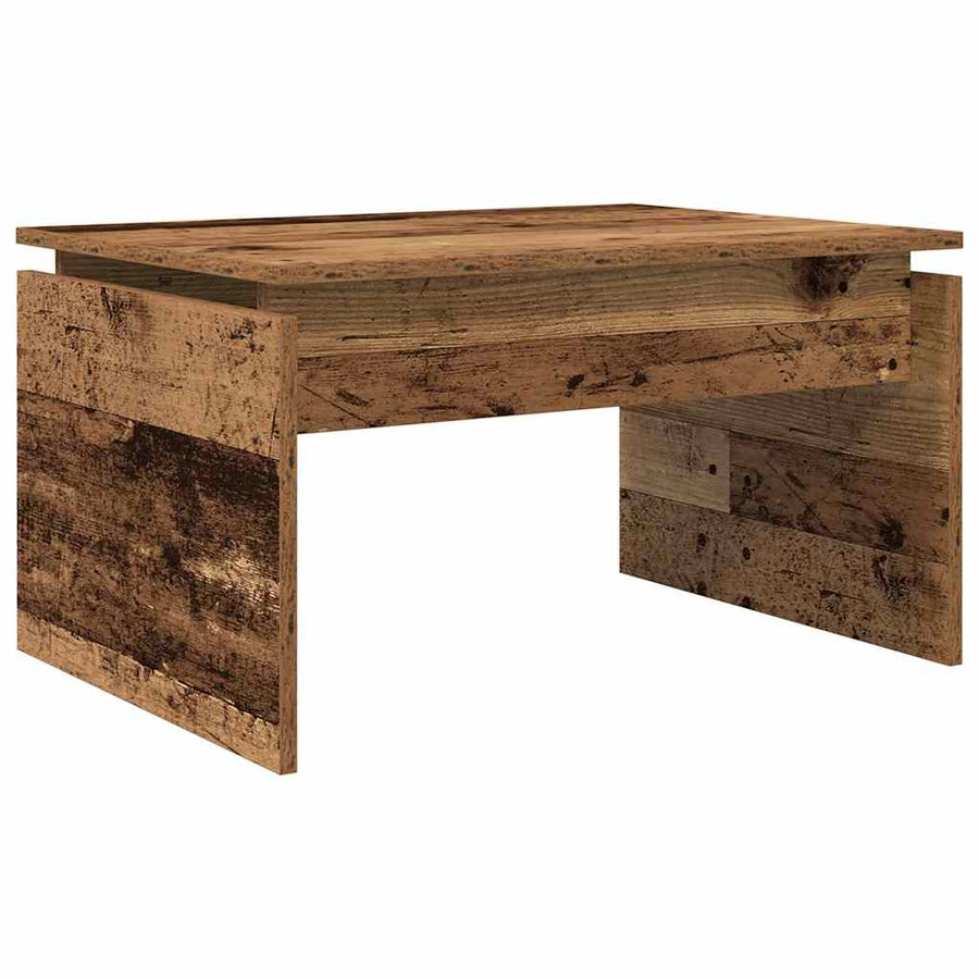 Salontafel 68x50x38 cm bewerkt hout oud houtkleurig
