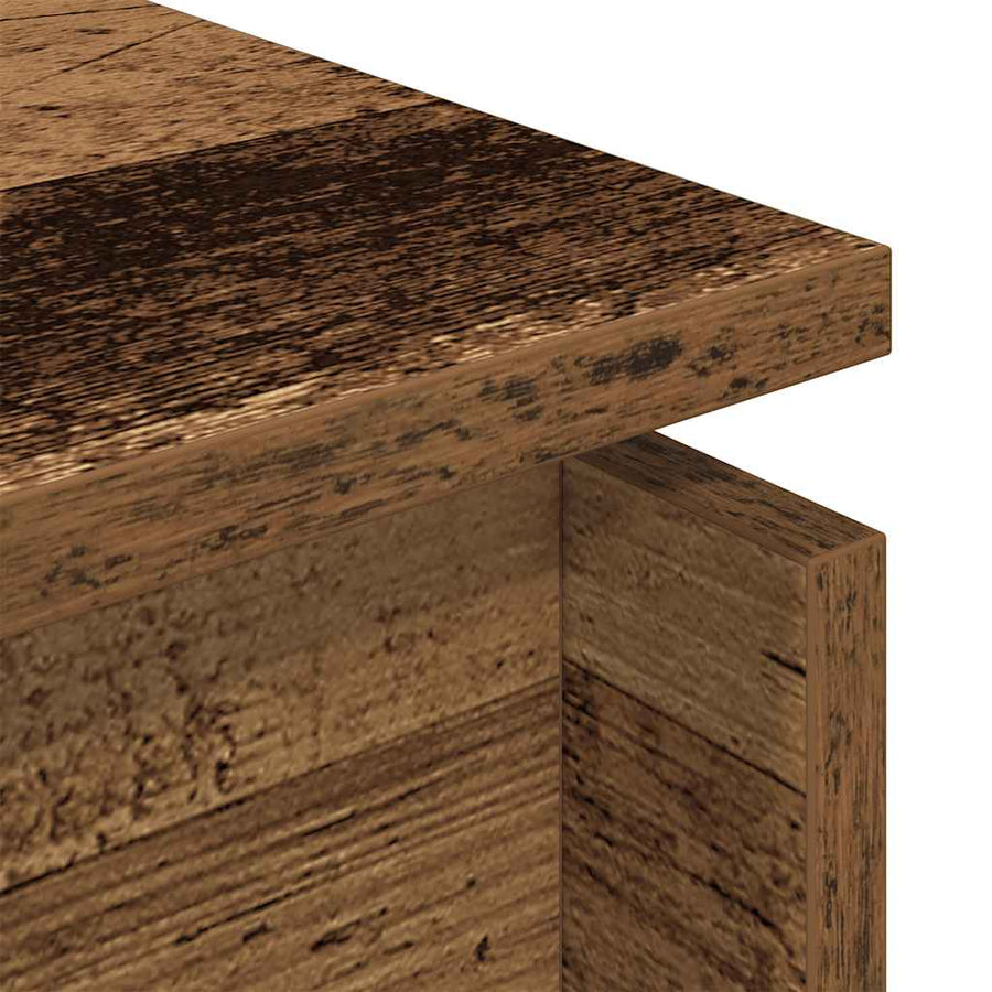 Salontafel 68x50x38 cm bewerkt hout oud houtkleurig