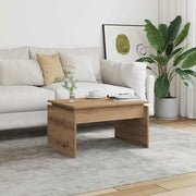 Coffee table 68x50x38 cm treated wood artisanal oak colour