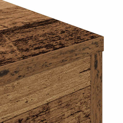 Salontafel 55x55x30 cm bewerkt hout oud houtkleurig