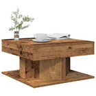 Coffee table 55x55x30 cm distressed wood old wood colored