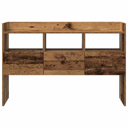 Dressoir 105x30x70 cm bewerkt hout oud houtkleurig