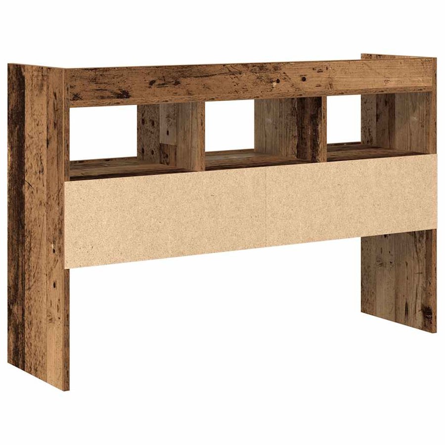 Dressoir 105x30x70 cm bewerkt hout oud houtkleurig