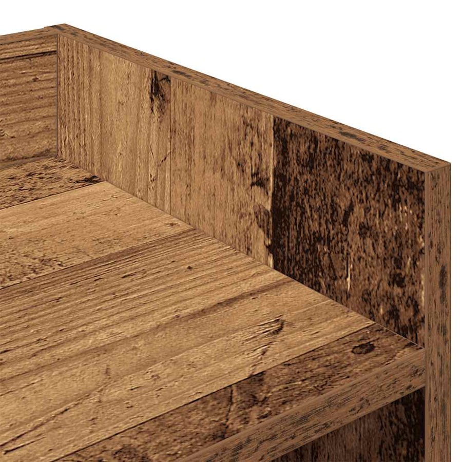Dressoir 105x30x70 cm bewerkt hout oud houtkleurig