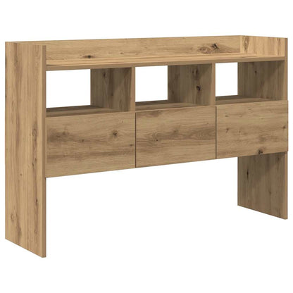 Dressoir 105x30x70 cm bewerkt hout artisanaal eikenkleurig