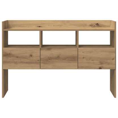 Dressoir 105x30x70 cm bewerkt hout artisanaal eikenkleurig
