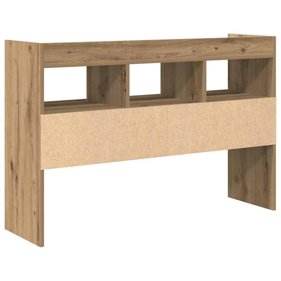 Dressoir 105x30x70 cm bewerkt hout artisanaal eikenkleurig