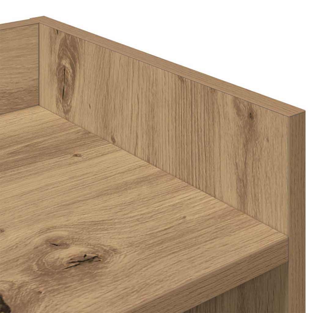 Dressoir 105x30x70 cm bewerkt hout artisanaal eikenkleurig