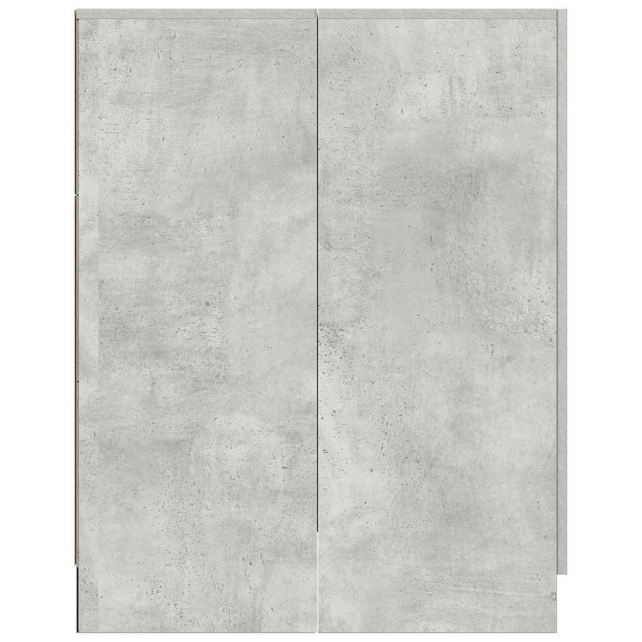 Wasmachinekast 70,5x71,5x91,5 cm betongrijs