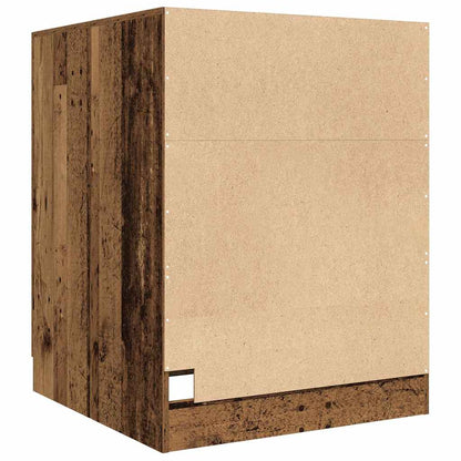 Wasmachinekast 70,5x71,5x91,5 cm oud houtkleurig