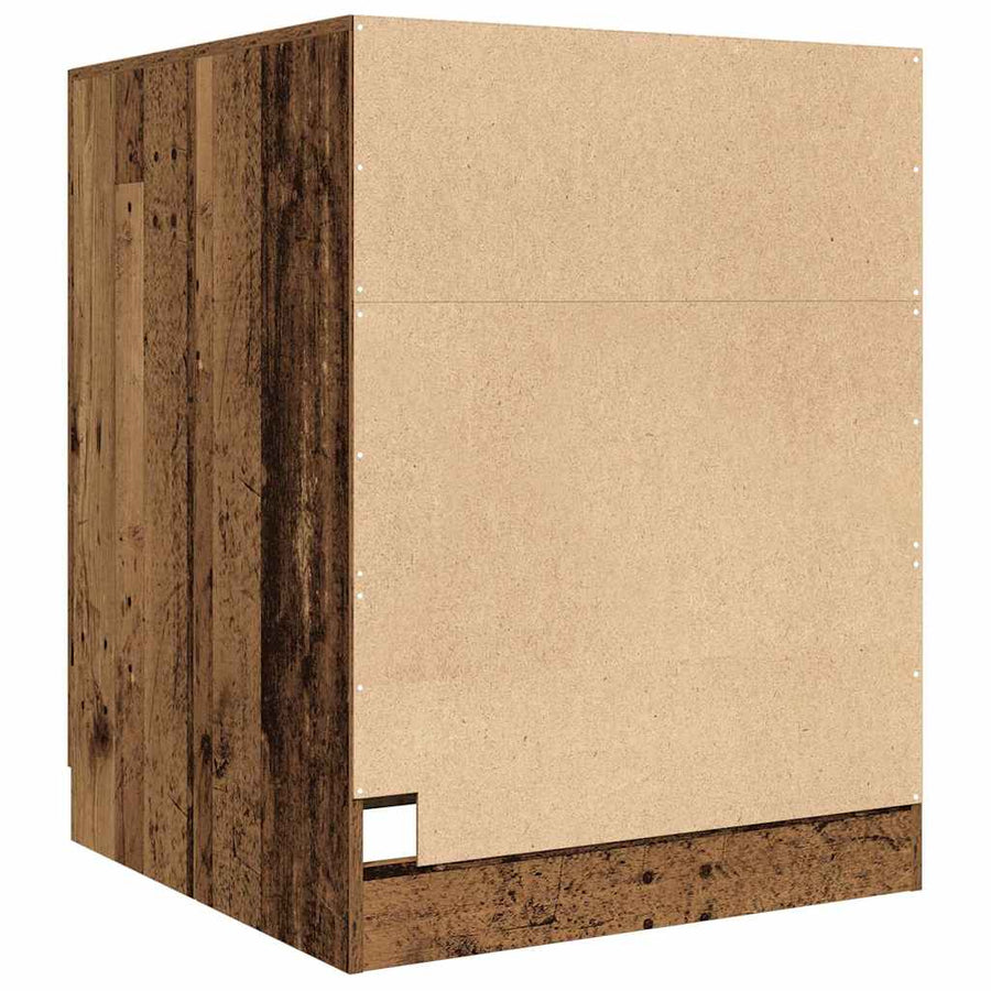 Wasmachinekast 70,5x71,5x91,5 cm oud houtkleurig