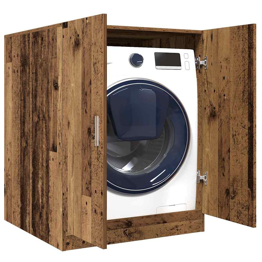 Wasmachinekast 70,5x71,5x91,5 cm oud houtkleurig