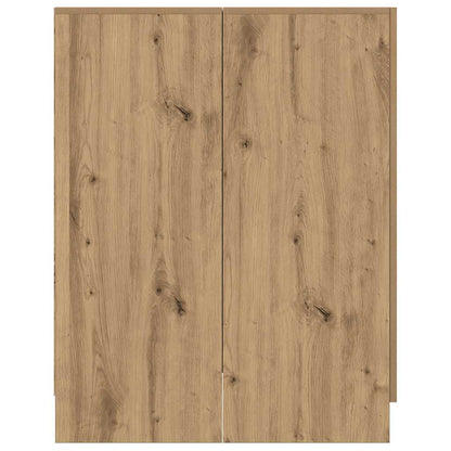Wasmachinekast 70,5x71,5x91,5 cm artisanaal eikenkleurig