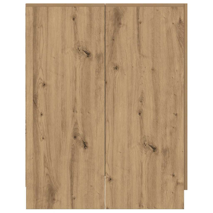 Wasmachinekast 70,5x71,5x91,5 cm artisanaal eikenkleurig