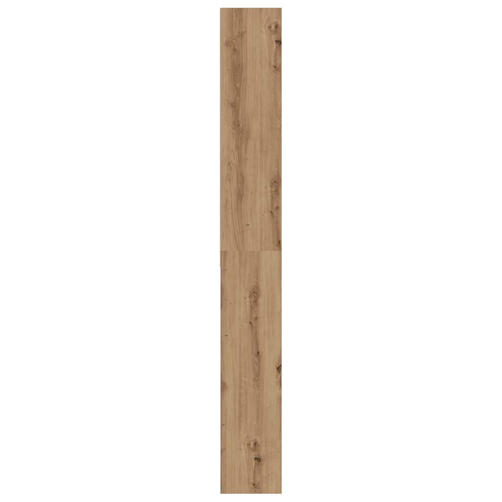 Wasmachinekast 64x24x190 cm artisanaal eikenkleur