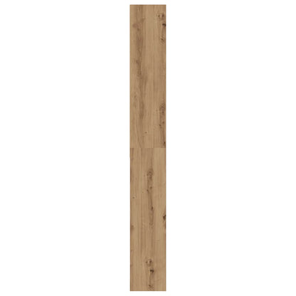 Wasmachinekast 64x24x190 cm artisanaal eikenkleur