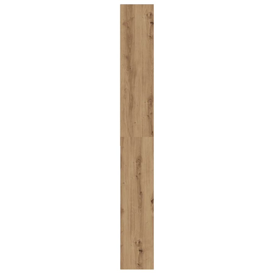 Wasmachinekast 64x24x190 cm artisanaal eikenkleur