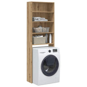 Wasmachinekast 64x24x190 cm eikenkleur