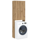 Washing machine cabinet 64x25.5x190 cm artisanal oak color