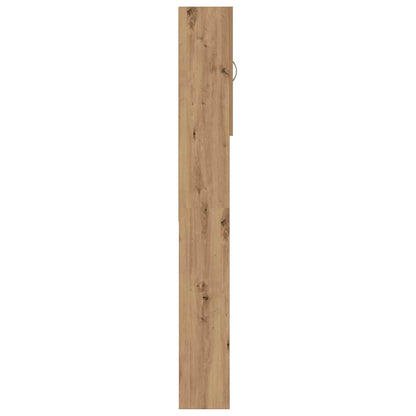 Wasmachinekast 64x25,5x190 cm artisanaal eikenkleur