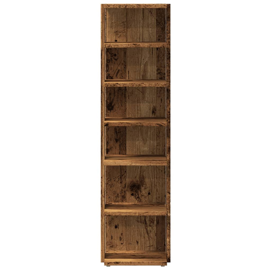 Schoenenkasten 2 st 28x27x102 cm bewerkt hout oud houtkleurig