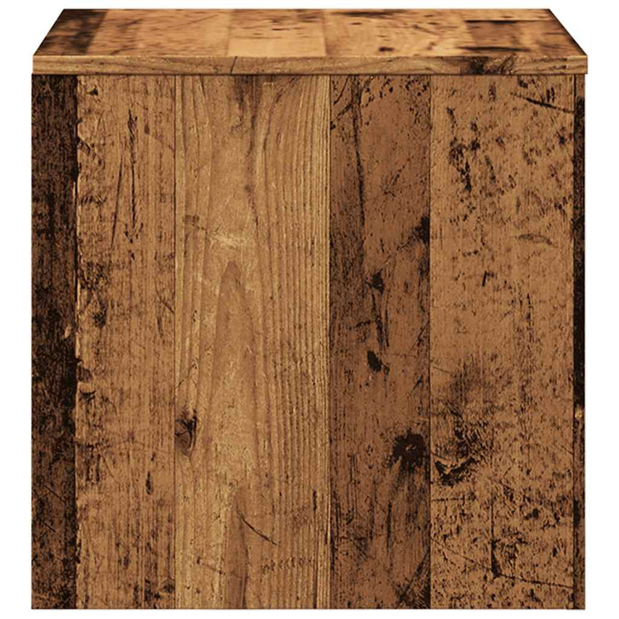 Bijzettafels 3 st bewerkt hout oud houtkleurig