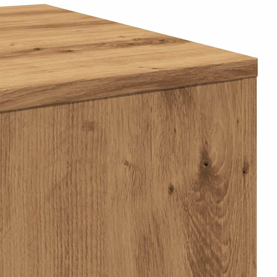 Bijzettafels 3 st bewerkt hout artisanaal eikenkleur