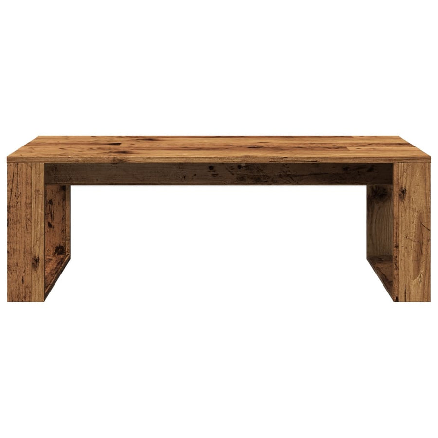 Salontafel 102x50x35 cm bewerkt hout oude houtkleurig