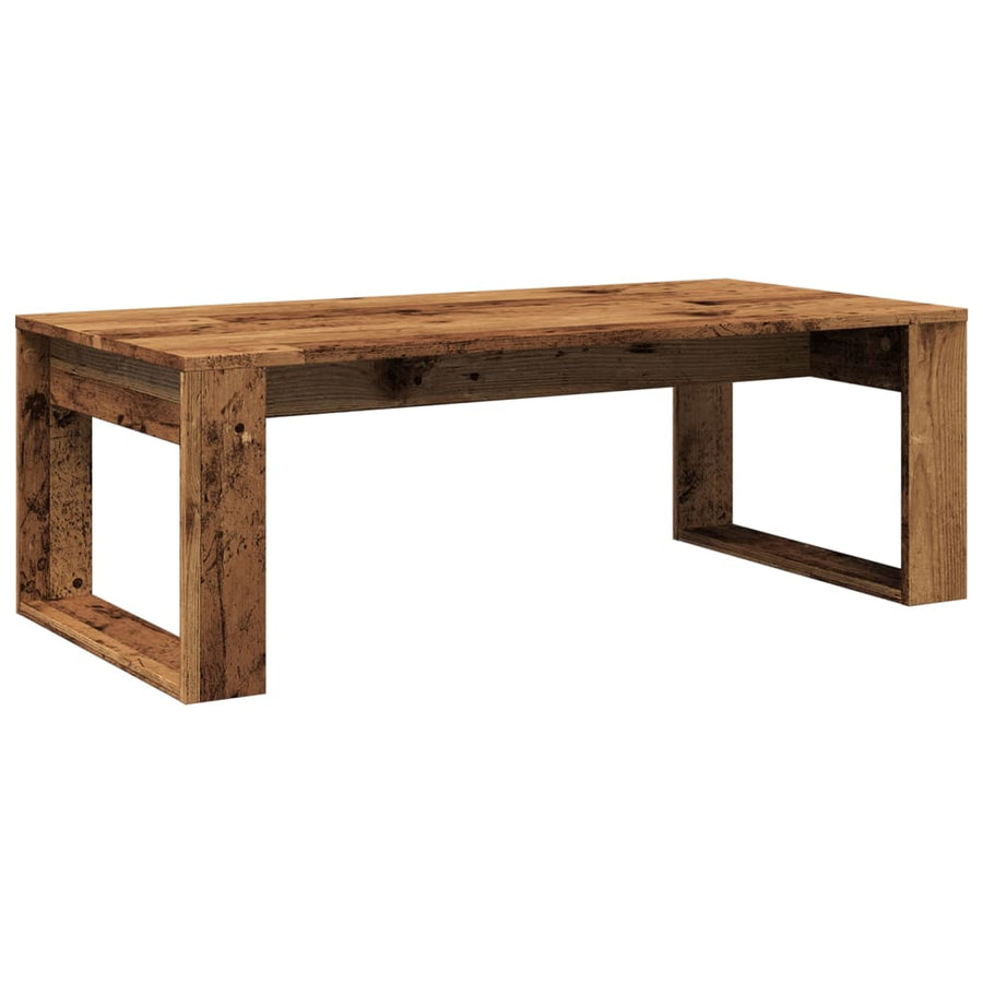 Salontafel 102x50x35 cm bewerkt hout oude houtkleurig