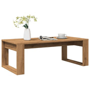 Salontafel 102x50x35 cm bewerkt hout eikenkleurig