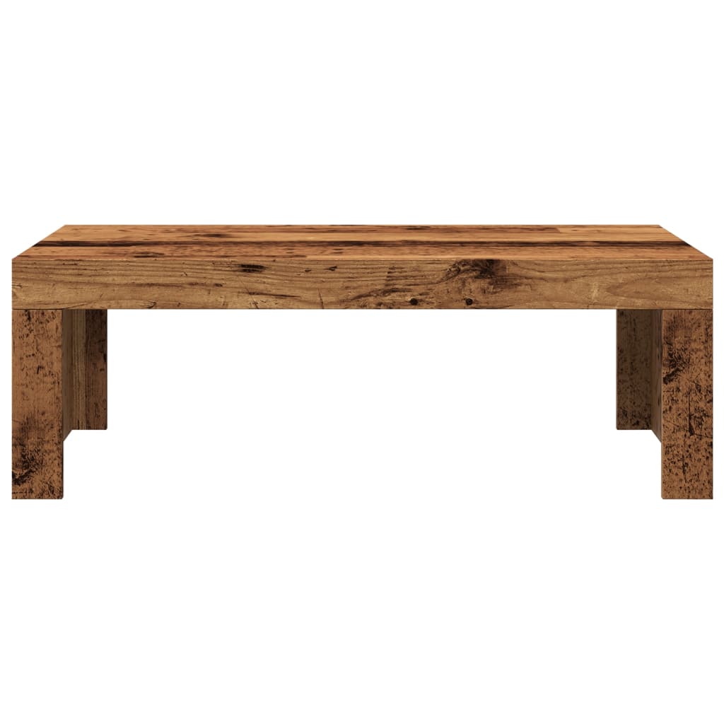 Salontafel 102x50x35 cm bewerkt hout oude houtkleurig