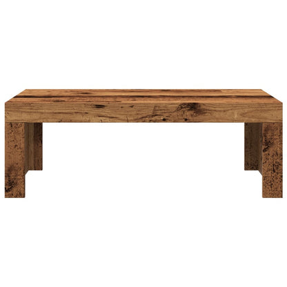 Salontafel 102x50x35 cm bewerkt hout oude houtkleurig