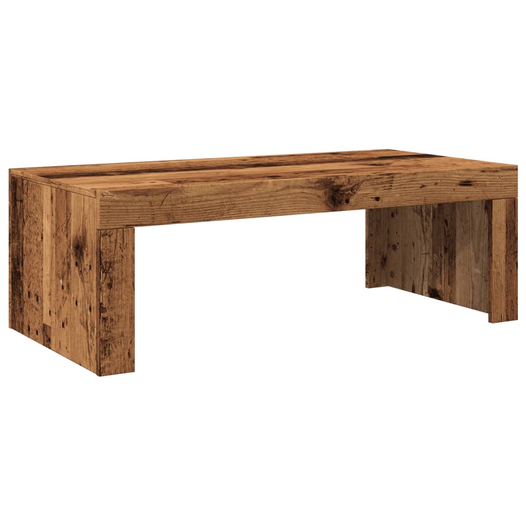 Salontafel 102x50x35 cm bewerkt hout oude houtkleurig