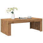 Salontafel 102x50x35 cm bewerkt hout eikenkleurig