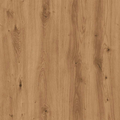 Salontafel 100X100X35 Cm Bewerkt Hout artisanaal eikenkleurig